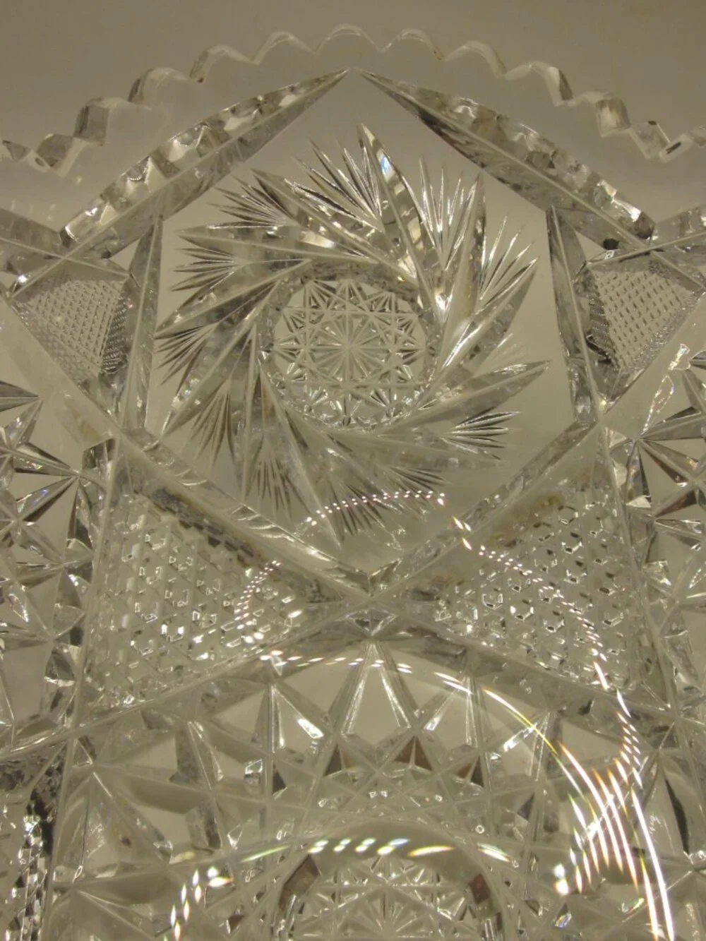 Vintage Lead Crystal Bowl Vase